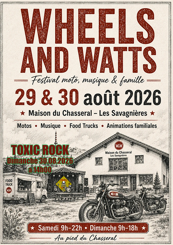Affiche Wheels and Watts 30.08.2026